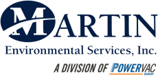 Martin Environmental Services logo, division of PowerVac Group.